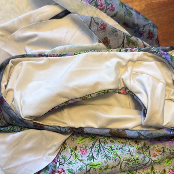 Estivo Blue Green Floral One Piece Swimsuit Size S - Picture 4 of 4